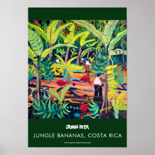 A3 Poster von John Dyer. Jungle Bananas, Costa Ric