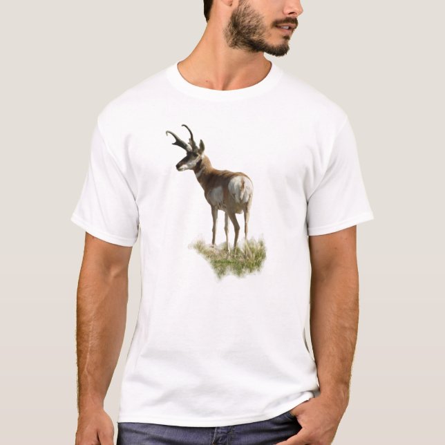 A43 Pronghorn Antelope Buck T-Shirt (Vorderseite)