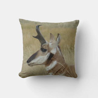 A4 Pronghorn Antelope Head Shot Profile Kissen