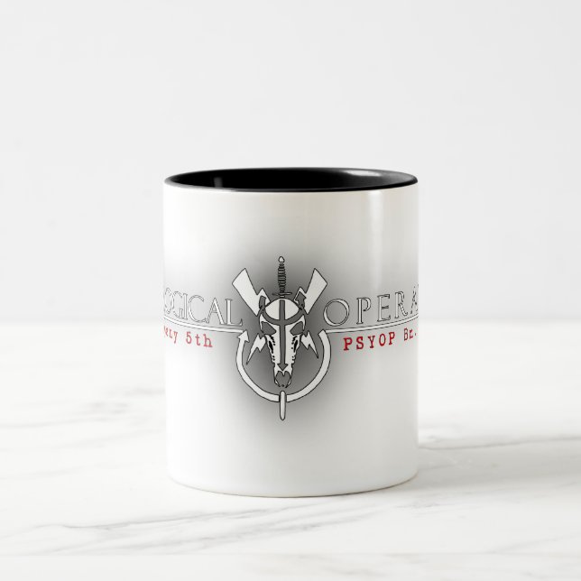 A5POB Kaffee Kup dunkles Glühen Zweifarbige Tasse (Mittel)