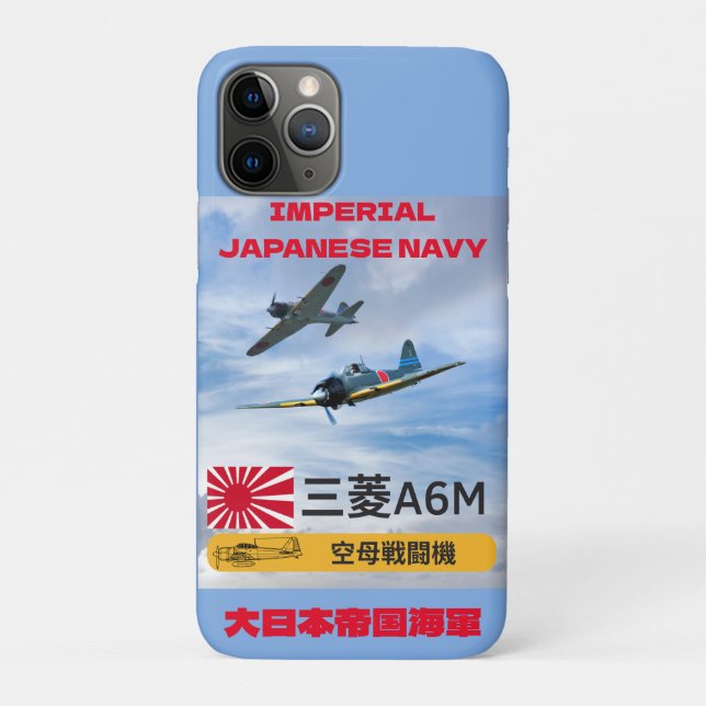A6M MITSUBISHI "ZERO" FIGHTER SQUADRON Case-Mate iPhone HÜLLE (Rückseite)