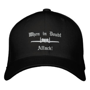 A-10 Angriff Golf Hat W/Call-Zeichen auf der Rücks Bestickte Kappe