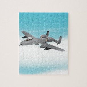 A-10-Bomberflugzeug Puzzle