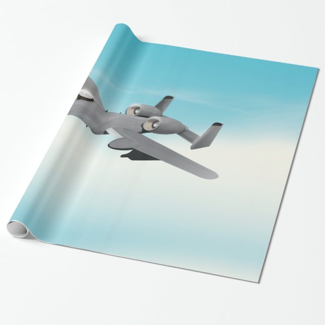 A-10 Bomberflugzeuge Geschenkpapier (Ungerollt)
