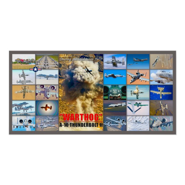 A-10 THUNDERBOLT II "MONTAGE" POSTER (Vorderseite)