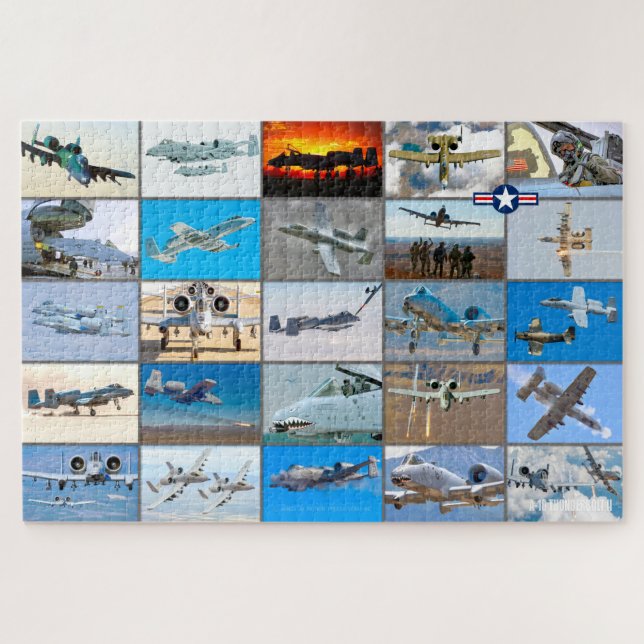 A-10 THUNDERBOLT II "MONTAGE" PUZZLE (Horizontal)