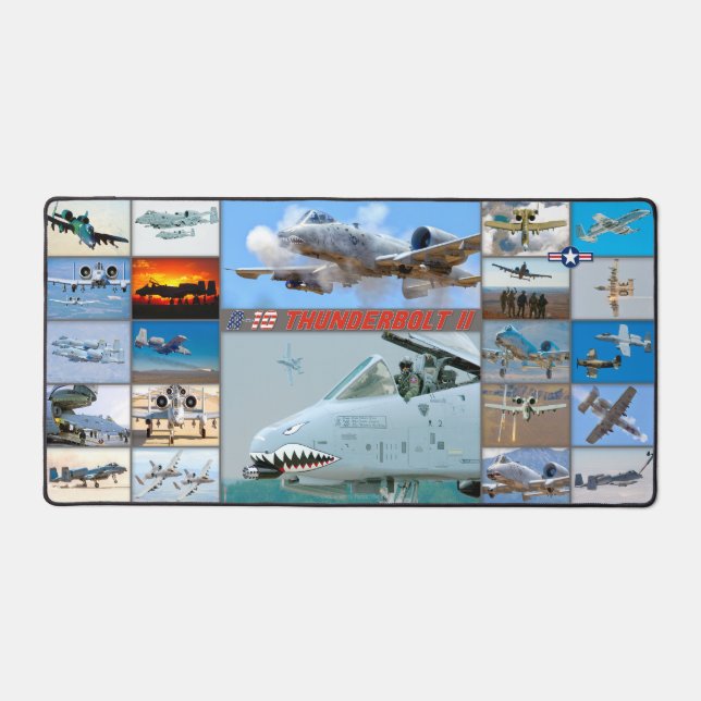 A-10 THUNDERBOLT II "MONTAGE" SCHREIBTISCHUNTERLAGE (Vorderseite)