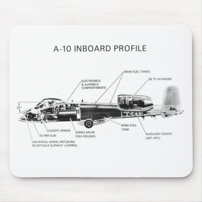 A-10 Thunderbolt II Mousepad (Vorne)