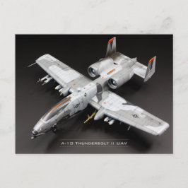 A-10-Thunderbolzen II UAV Postkarte