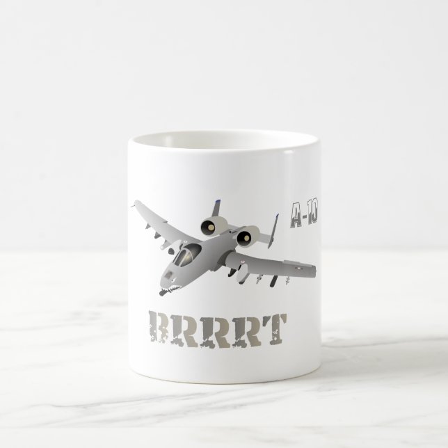 A-10 Warthog Jet Aircraft BRRT Kaffeetasse (Mittel)