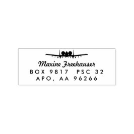 A-10 Warthog Jet Custom Rücksendeadresse Wood Brie Gummistempel