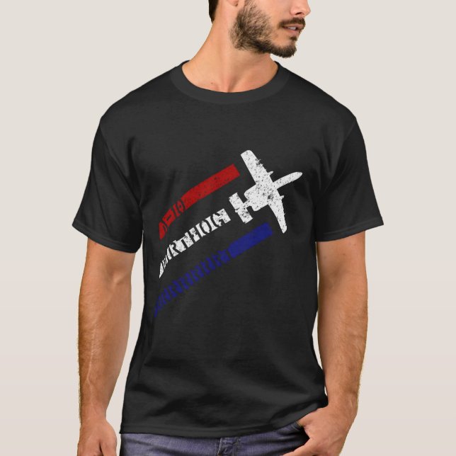 A-10 Warthog Patriotic 4. Juli als Not T-Shirt (Vorderseite)