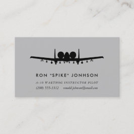 A-10 Warthog Pilot Visitenkarte