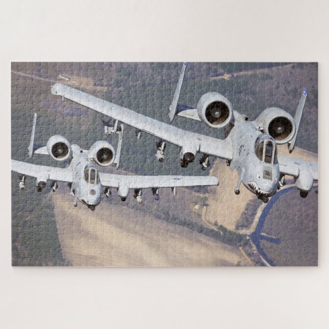 A-10C-Donnerbolzen-II-Angriffskämpfer Puzzle (Horizontal)