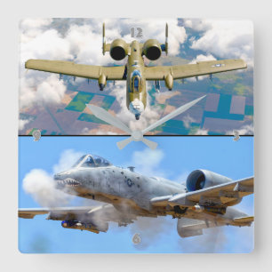 A-10C-THUNDERBOLT II QUADRATISCHE WANDUHR