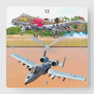 A-10C-THUNDERBOLT II QUADRATISCHE WANDUHR