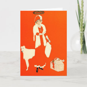 A 1911 Coles Phillips Xmas Illustration Feiertagskarte