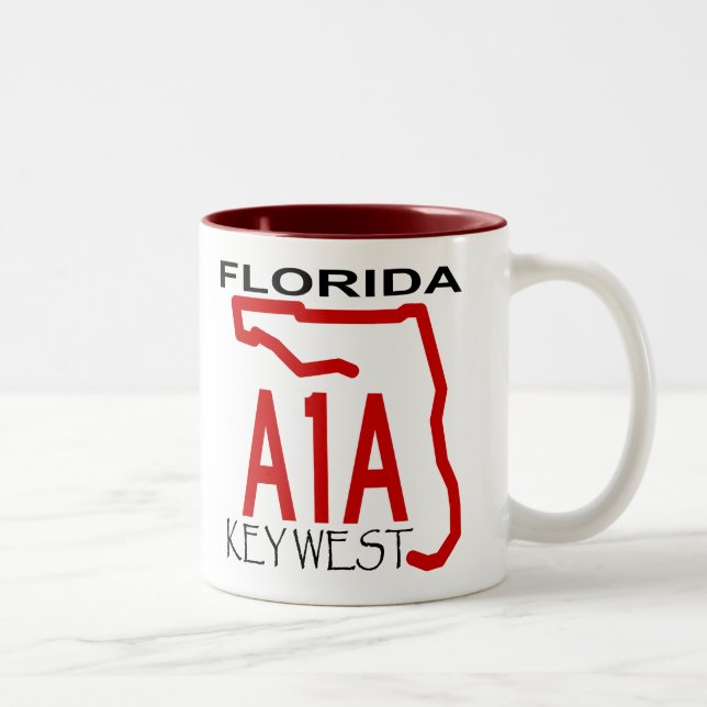 A-1-A Key West Zweifarbige Tasse (Rechts)