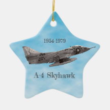 A-4 Skyhawk Keramik-Weihnachtsbaumschmuck