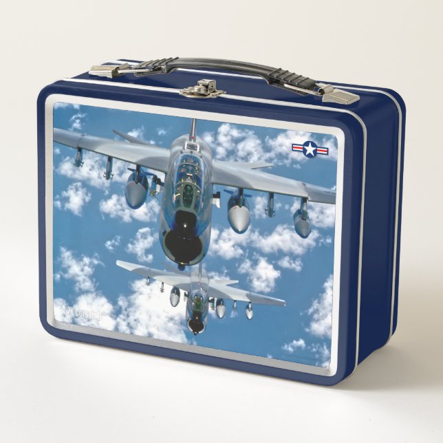 A-7 CORSAIR II METALL BROTDOSE (Vorderseite)