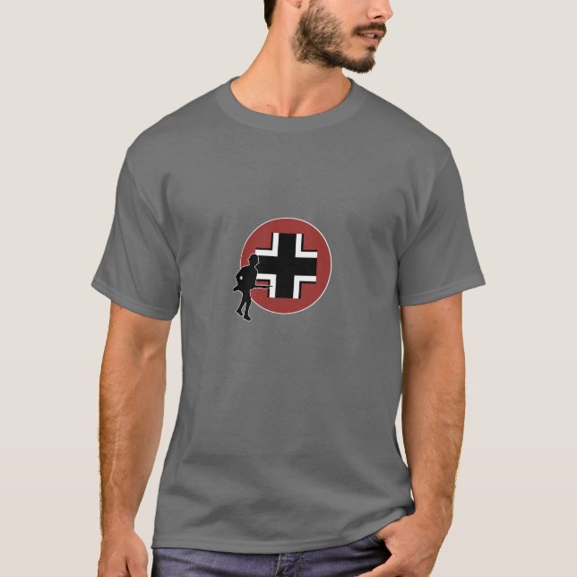 A&A Deutschland Land-Markierung und Infanterie T-Shirt (Vorderseite)