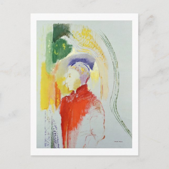 A Abbildung (mit C auf Papier) Postkarte (Vorderseite)