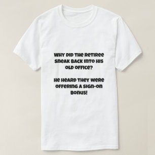 A AI Witz über Retiree T-Shirt