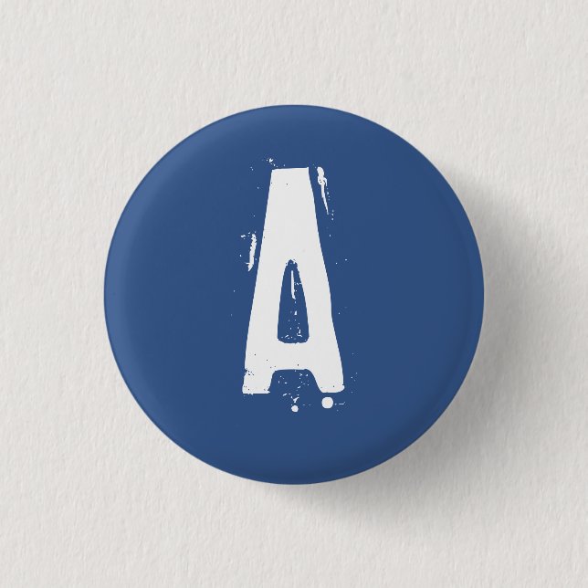 "A" Alphabet Collectible (#2) Button (Vorderseite)