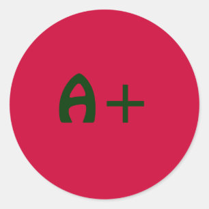 A+-Aufkleber Runder Aufkleber