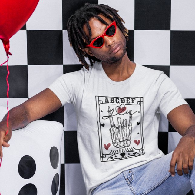 A B C D E F You Valentine's day lustig T-Shirt (Von Creator hochgeladen)