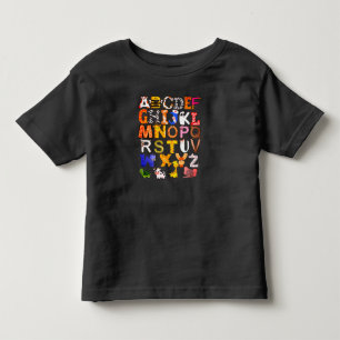 A B C's Animal Letters Kleinkind T-shirt