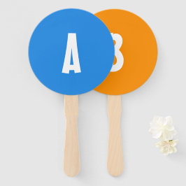 A B Quiz Antwort Paddle Schild Fächer