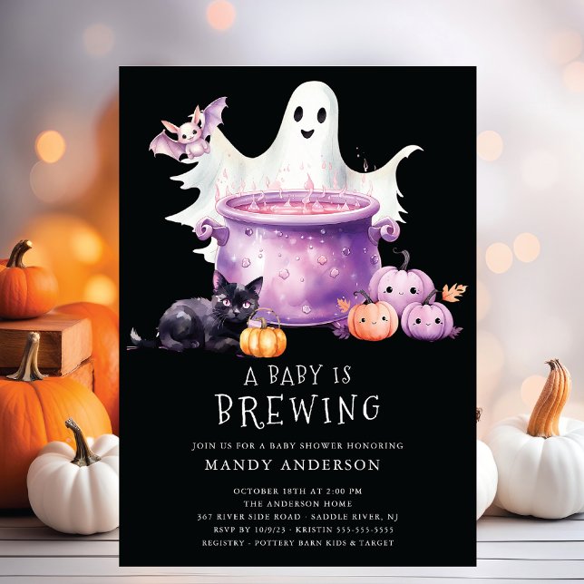 A Baby is Brewing Baby Shower Einladung (Von Creator hochgeladen)