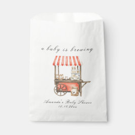 A Baby Is Brewing Coffee Cart Baby Shower Geschenktütchen