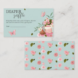 A Baby is Brewing Diaper Raffle Baby shower Begleitkarte