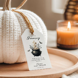 'a Baby is Brewing' Halloween Baby Shower Favor Geschenkanhänger