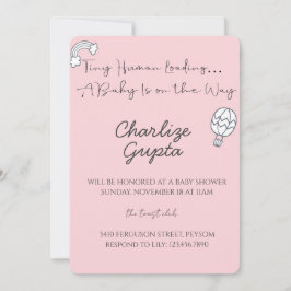 A Baby Is on the Way Baby Shower Einladung