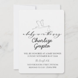 A Baby Is on the Way Baby Shower  Einladung