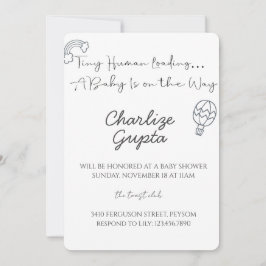 A Baby Is on the Way Baby Shower Einladung