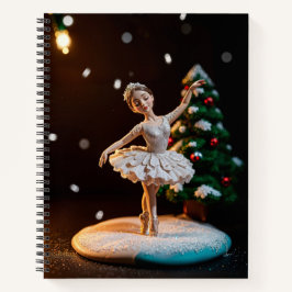 a ballerina dream clay modeling at christmas with notizbuch