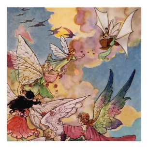 "A Band of Fairies" von Florence Anderson Fotodruck