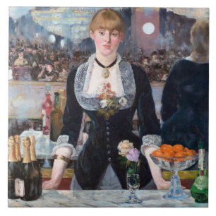 A Bar at Folies-Bergere, Manet Fliese