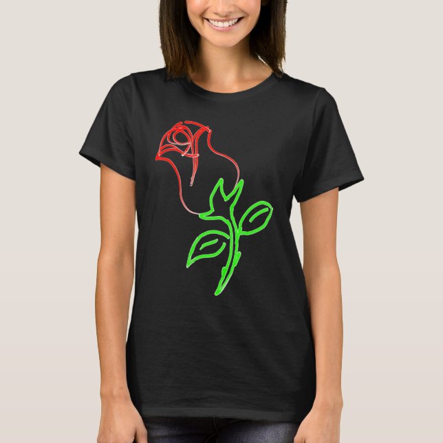 A beautiful red rose is a  for Valentine's Day T-Shirt (Vorderseite)