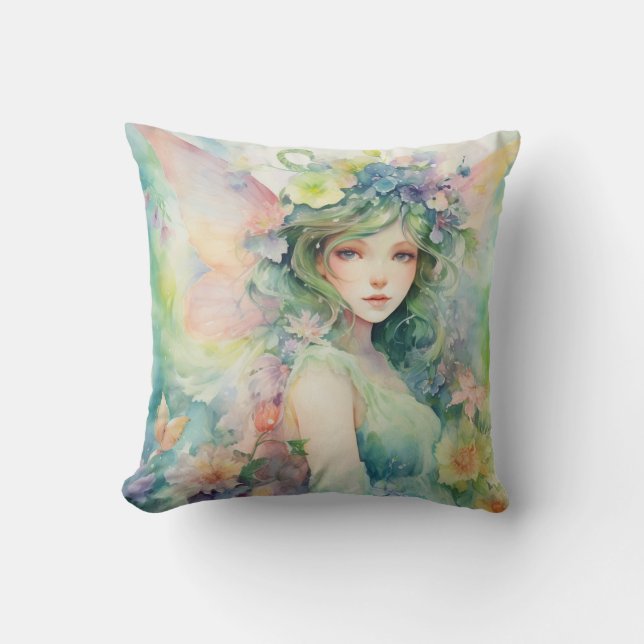 A Beautiful Spring Fairy Kissen (Vorderseite)