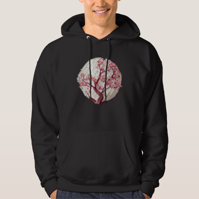 A Beautiful Symbol of Renewal Cherry Blossom Geome Hoodie (Vorderseite)