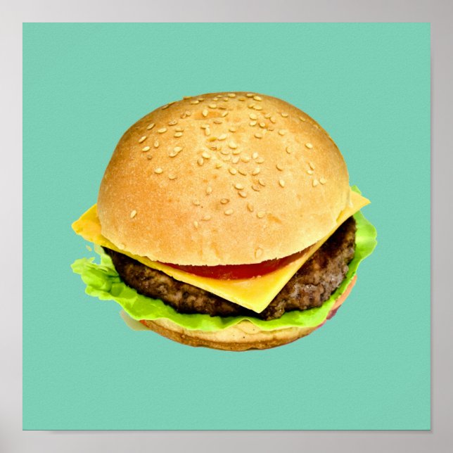 A Big Juicy Cheeseburger Photo Poster (Vorne)
