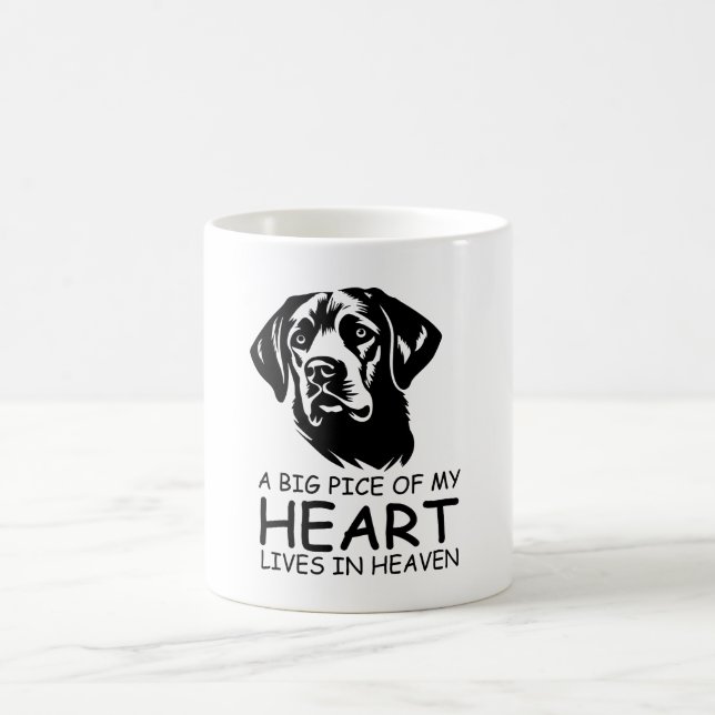 A BIG PICE OF MY HEART LIVES IN HEAVEN KAFFEETASSE (Mittel)