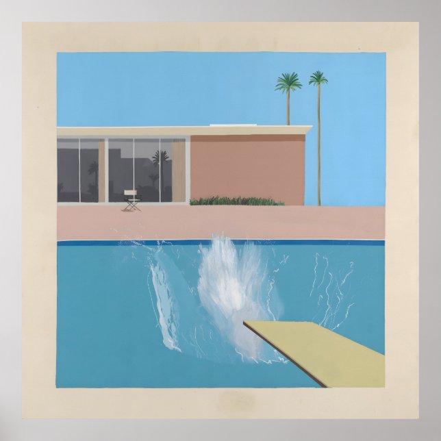 A Bigger Splash – California Pool Print Hockney Poster (Vorne)