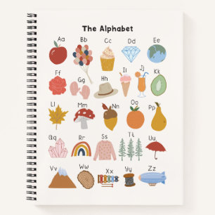 A bis Z Alphabet Kinder Sketch und Übung Notizbuch