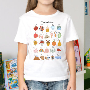 A bis Z Alphabet Kinder T-Shirt